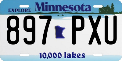 MN license plate 897PXU