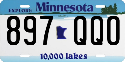 MN license plate 897QQO