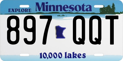 MN license plate 897QQT