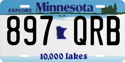 MN license plate 897QRB