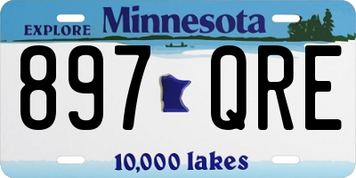 MN license plate 897QRE