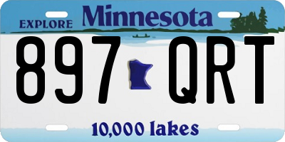 MN license plate 897QRT