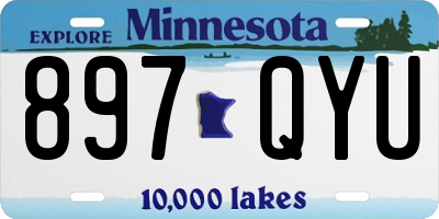 MN license plate 897QYU
