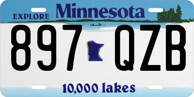 MN license plate 897QZB