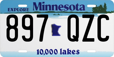 MN license plate 897QZC