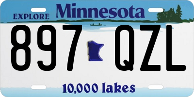 MN license plate 897QZL