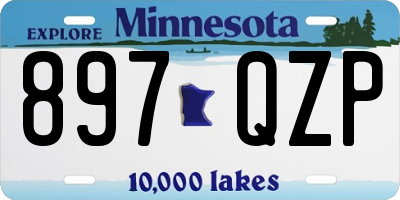 MN license plate 897QZP