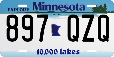 MN license plate 897QZQ