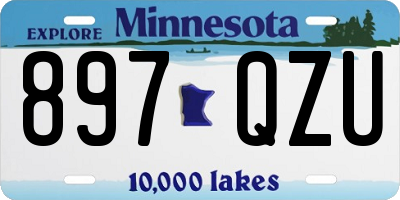 MN license plate 897QZU