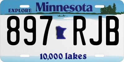 MN license plate 897RJB