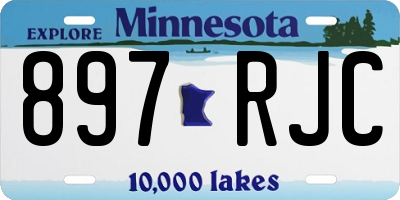 MN license plate 897RJC