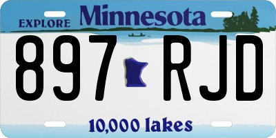 MN license plate 897RJD