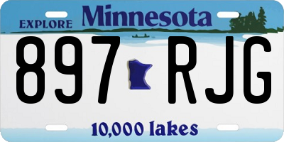 MN license plate 897RJG