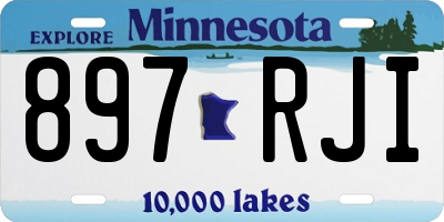MN license plate 897RJI