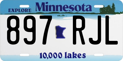 MN license plate 897RJL