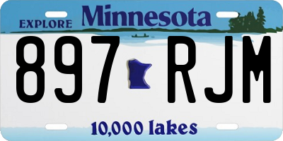MN license plate 897RJM