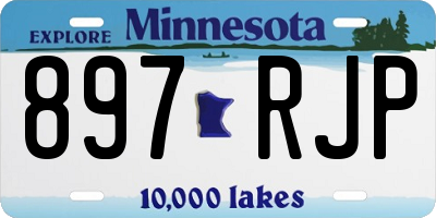 MN license plate 897RJP