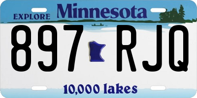 MN license plate 897RJQ