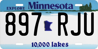 MN license plate 897RJU