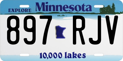MN license plate 897RJV