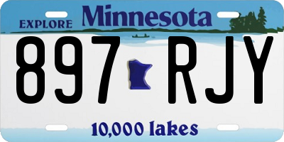 MN license plate 897RJY