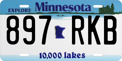 MN license plate 897RKB