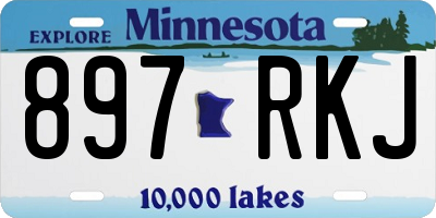 MN license plate 897RKJ