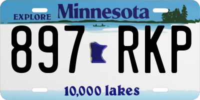 MN license plate 897RKP
