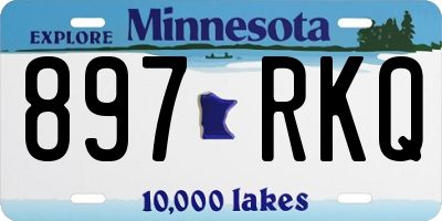 MN license plate 897RKQ