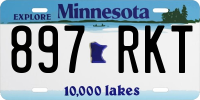 MN license plate 897RKT