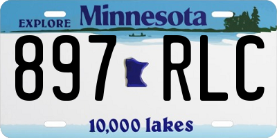 MN license plate 897RLC