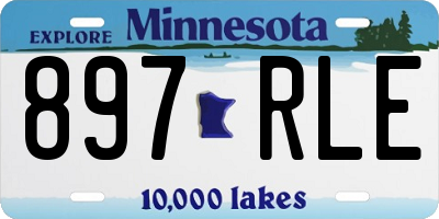 MN license plate 897RLE