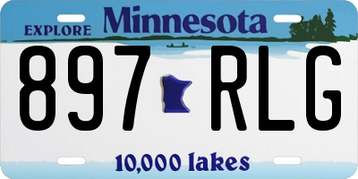 MN license plate 897RLG