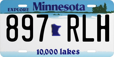 MN license plate 897RLH