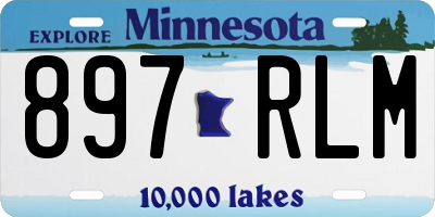 MN license plate 897RLM