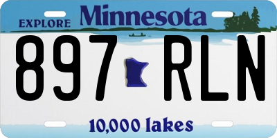 MN license plate 897RLN