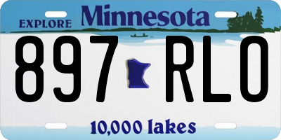 MN license plate 897RLO