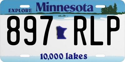 MN license plate 897RLP