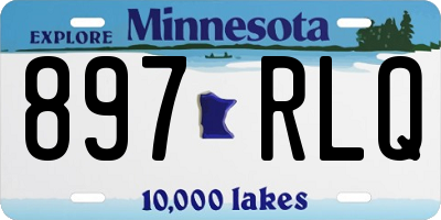 MN license plate 897RLQ