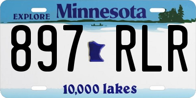 MN license plate 897RLR
