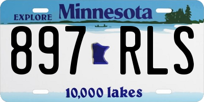 MN license plate 897RLS