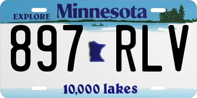MN license plate 897RLV