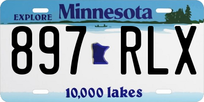 MN license plate 897RLX