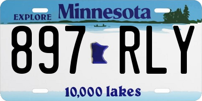 MN license plate 897RLY