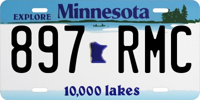 MN license plate 897RMC