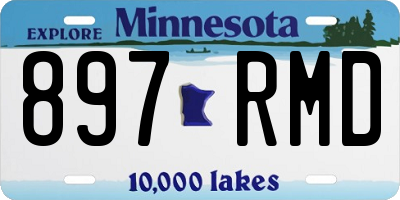 MN license plate 897RMD