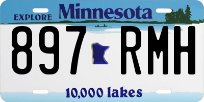 MN license plate 897RMH