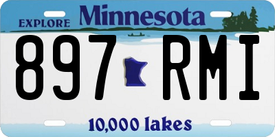 MN license plate 897RMI