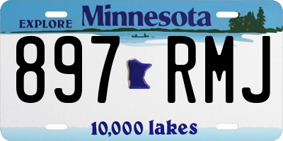 MN license plate 897RMJ