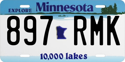 MN license plate 897RMK